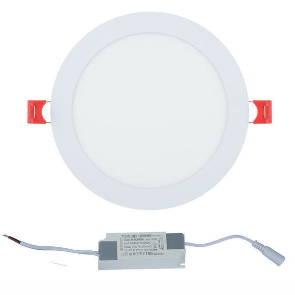 Downlight Led Round Slim Panel Light 18W 3000K Warm White D220Mm's main image.