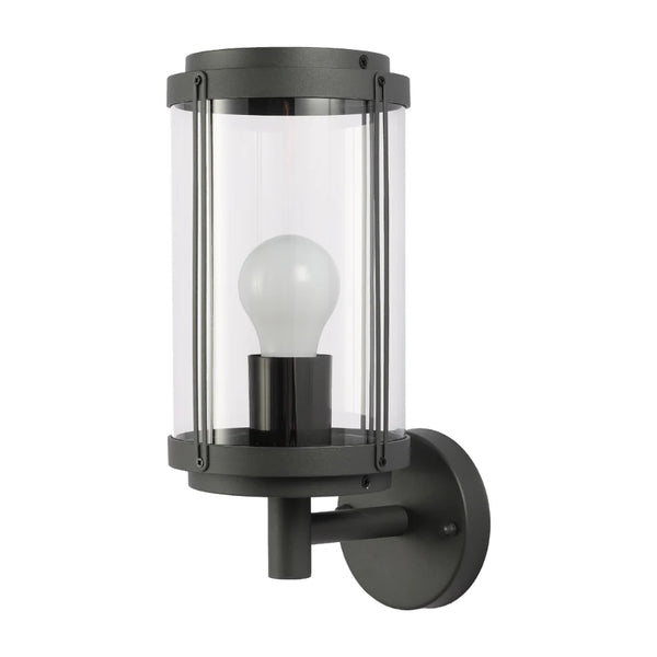 Tanaro Vintage Outdoor Wall Lantern E27 Dark Grey 1