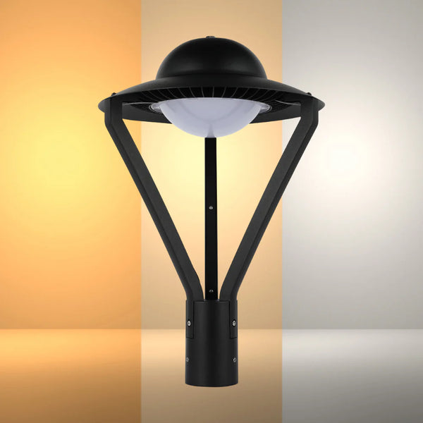 UFO LED Pathway Garden Lamp Post Top Light 60W 3CCT 1