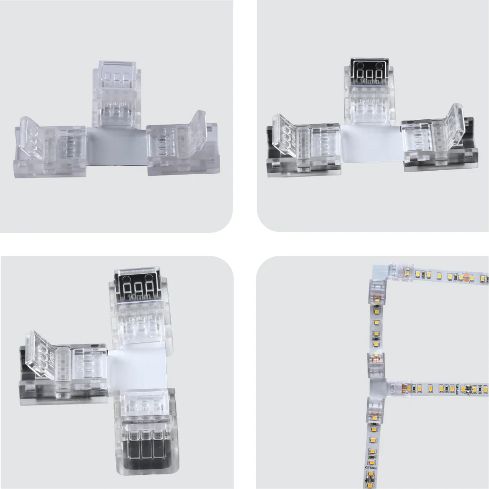 Multi Junction Led TEKLED 2 Pin Join Connector for Single Colour LED Strip Light 10mm ...