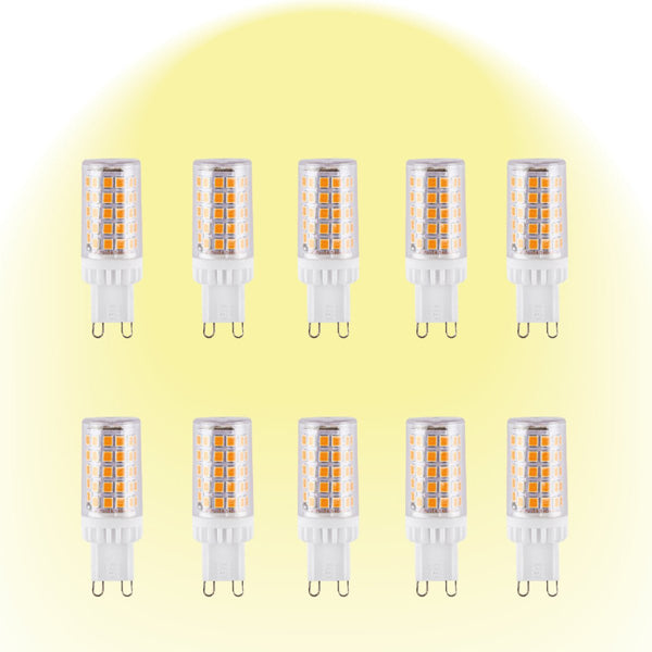 LED Capsule Bulb G9 Snap Fix 4.8W 500lm Pack of 10 3000K Warm White