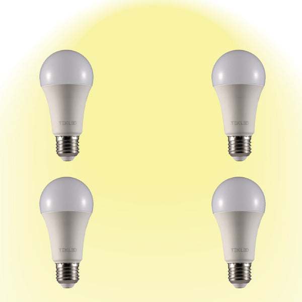 Virgo LED GLS Bulb A60 Dimmable E27 Edison Screw 2700K Warm White 12 W Pack of 4 527-156324