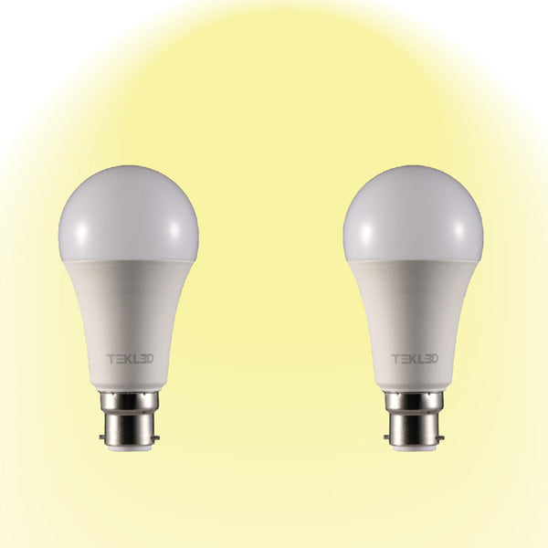 Leo LED GLS Bulb A60 Dimmable B22 Bayonet Cap 2700K Warm White 12 W Pack of 2 527-15636