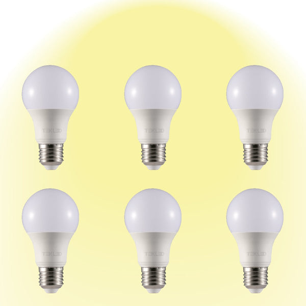 Virgo LED GLS Bulb A60 E27 Edison Screw 2700K Warm White 7 W Pack of 6 527-15640