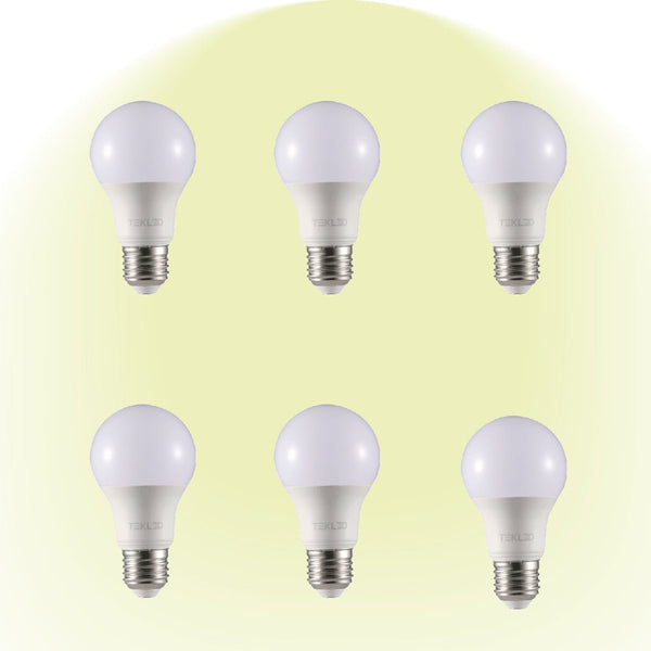 Virgo LED GLS Bulb A60 E27 Edison Screw 4000K Cool White 7 W Pack of 6 527-15644