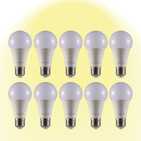 Virgo LED GLS Bulb A60 E27 Edison Screw 2700K Warm White 12 W Pack of 10 527-15674