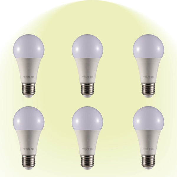 Virgo LED GLS Bulb A60 E27 Edison Screw 4000K Cool White 12 W Pack of 6 527-15676