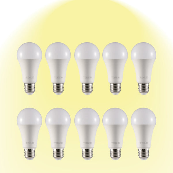 Virgo LED GLS Bulb A60 E27 Edison Screw 2700K Warm White 15 W Pack of 10 527-15690