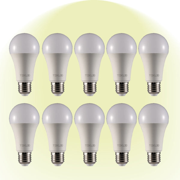 Virgo LED GLS Bulb A60 E27 Edison Screw 4000K Cool White 15 W Pack of 10 527-15694