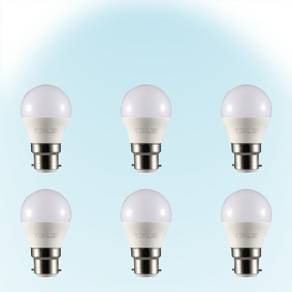 Ursa LED Golf Ball G45 B22 Bayonet Cap 5W Pack of 6 6500K Cool Daylight