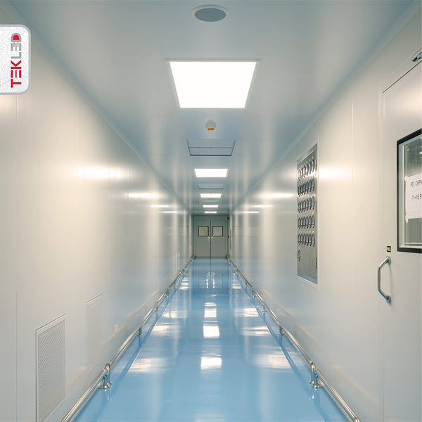 LED Backlit Panel Light 58W 6000Lm 4000K Cool White 1200x600 2x4ft Non-Flickering in use in elevator