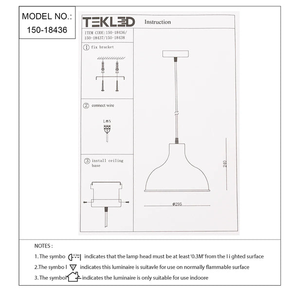 Technical specs of Artisan Onion Dome Pendant Light 150-18436