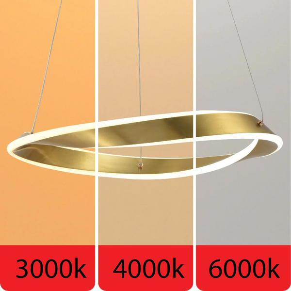 Details of Artistic Arc LED Pendant Light | Full Bent Ring Design | Contemporary Elegance Ceiling Light | TEKLED 159-17938