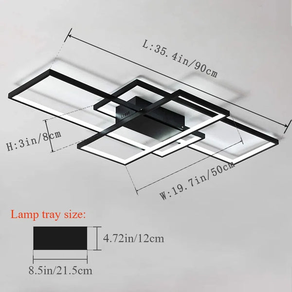 Arlyn 3-Light 90Cm LED Flush Mount