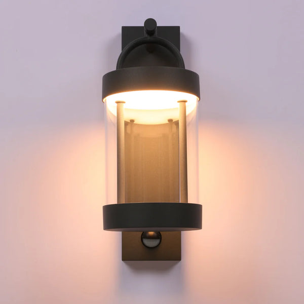 Cassian LED Outdoor Lantern Wall Light 8W 3000K Dark Grey 8