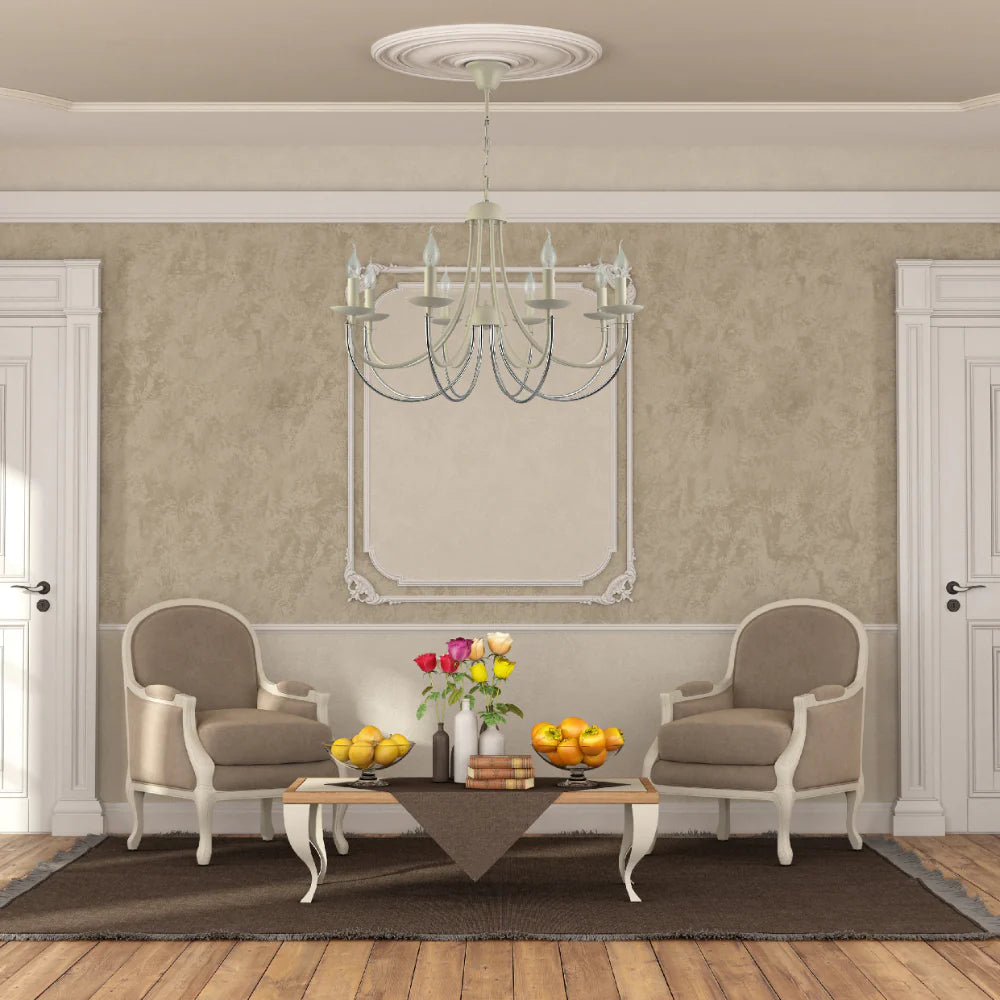 Interior use of Contour Cascade Dual Tone U-Shape Chandelier Ceiling Light | TEKLED 159-17975