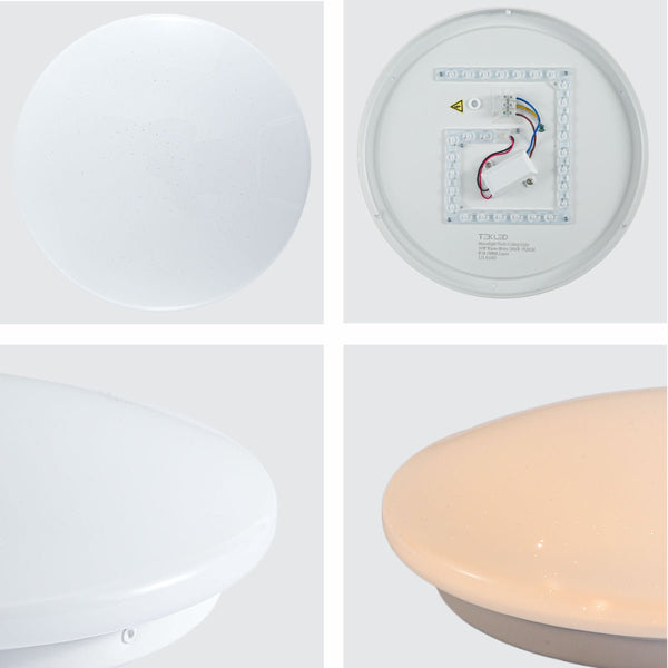Detailed shots of Moonlight Flush Ceiling Light 24W Warm White Cool White Cool Daylight 1920LM IP20 non-yellowing PMMA Cover | TEKLED 121-03992