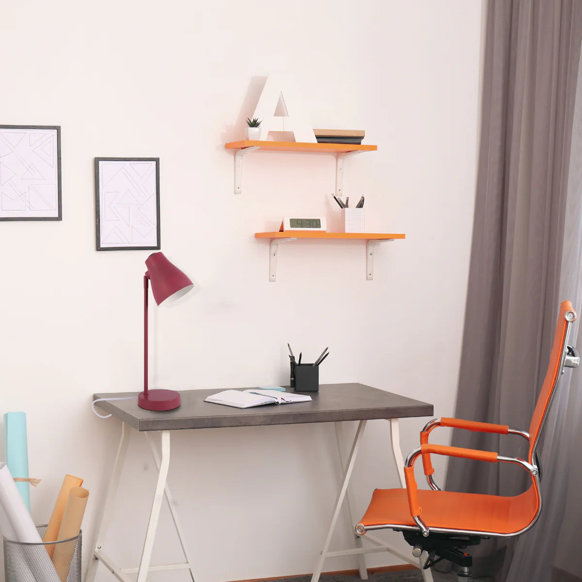 Usage of Elegant Rotatable Desk Lamp in Assorted Colors 130-03648
