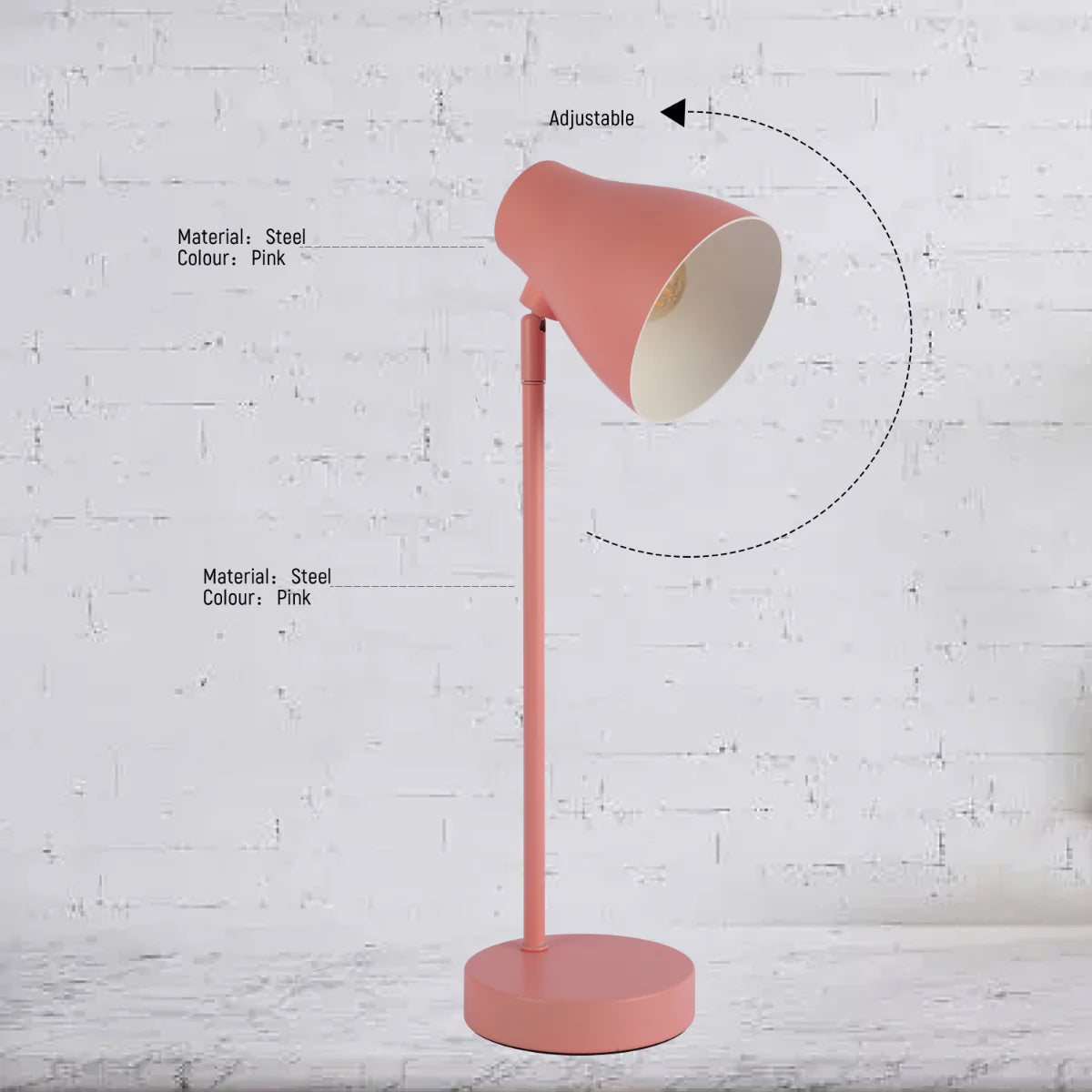 Technical specs of Elegant Rotatable Desk Lamp in Assorted Colors 130-03656