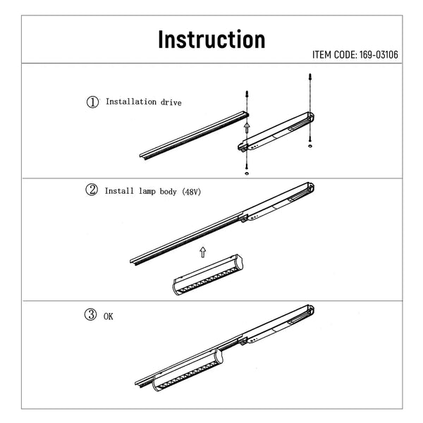 User manual for FlexBeam Laser Blade Linear Magnetic Track Light-169-03106