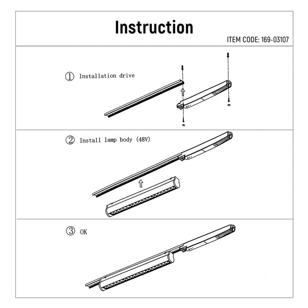 User manual for FlexBeam Laser Blade Linear Magnetic Track Light-169-03107