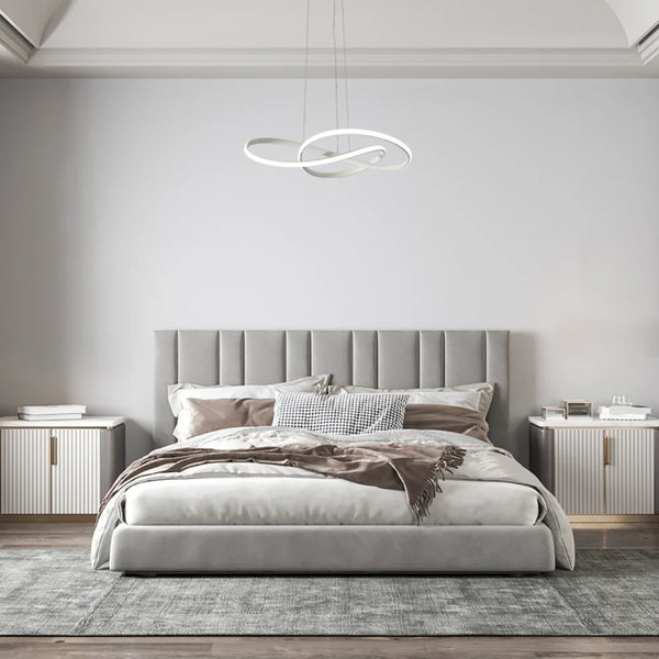 Interior application of Geometric Elegance LED Ceiling Light Series | Trefoil & Helix Designs | Remote-Controlled Ambiance | TEKLED 159-17932