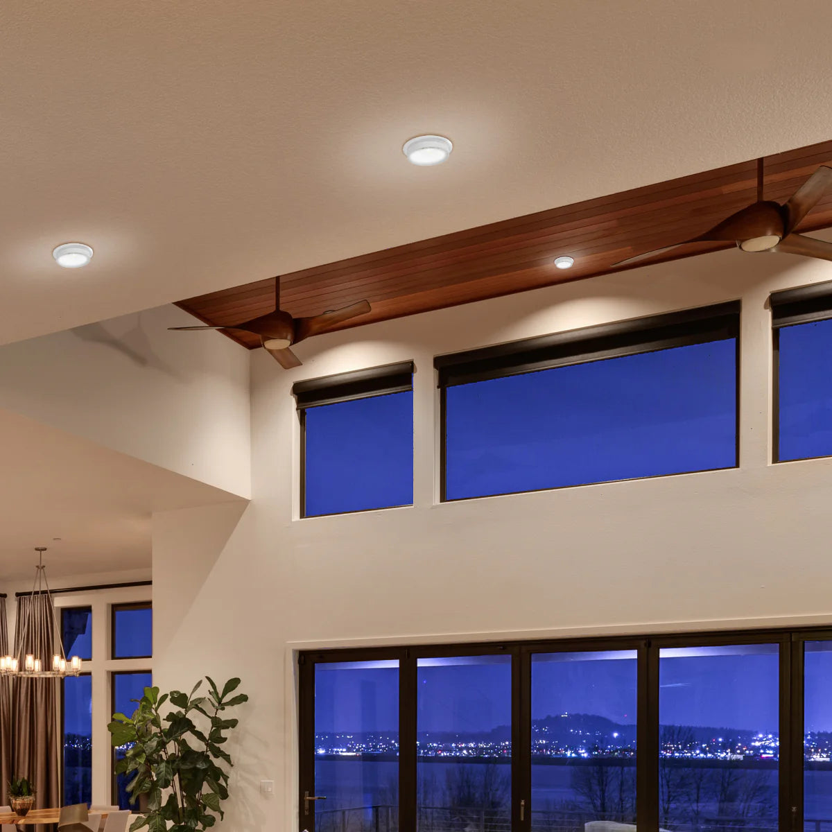 GU10 Recessed Aluminium Downlight - Dual-Tone Acrylic with Color Matched Trim 143-04043 in play