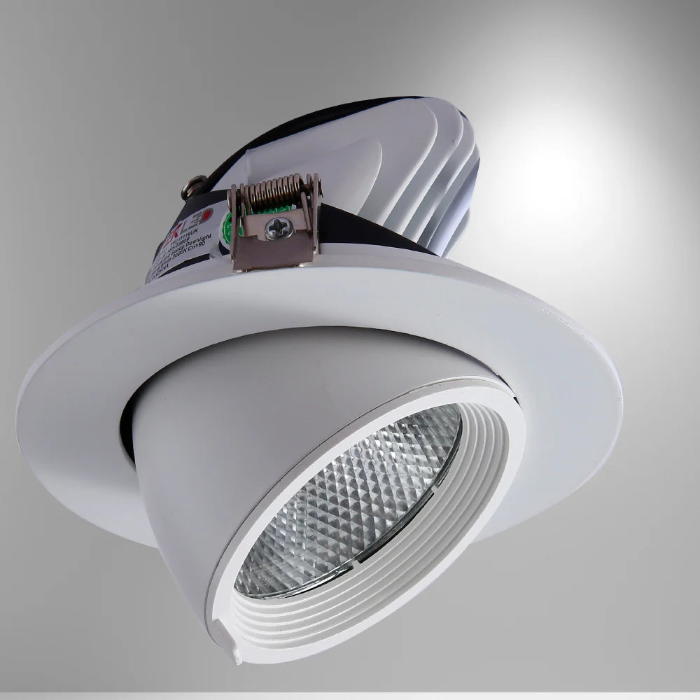 LED Accent Performance Swivel and Scoop Tilt Recessed Downlight CRI90 White 9