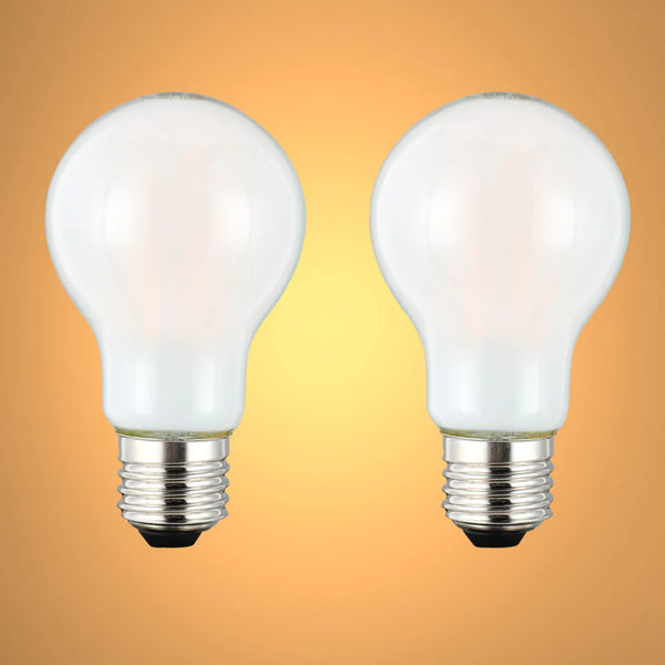 LED Bulb Dimmable A60 GLS E27 6.5W Frosted Glass Pack of 2 1