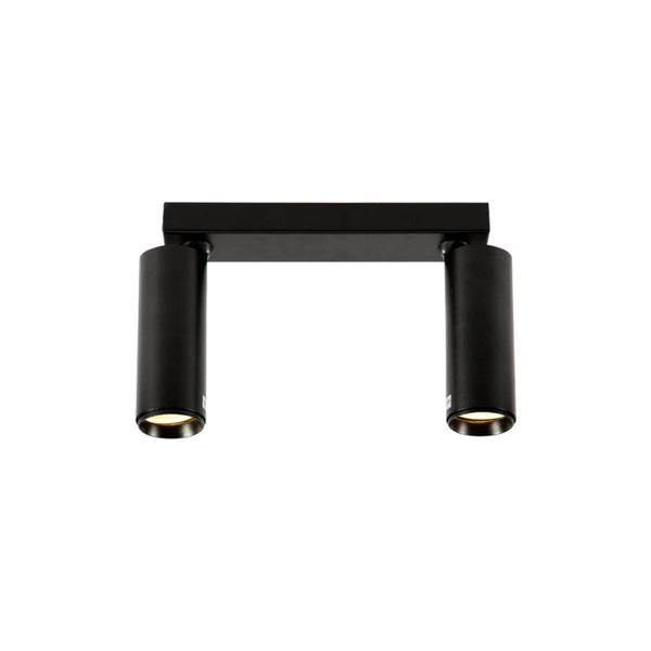 Main image of 2 Way Virmo Long Rod Spotlight with GU10 Fitting Black | TEKLED 172-03090