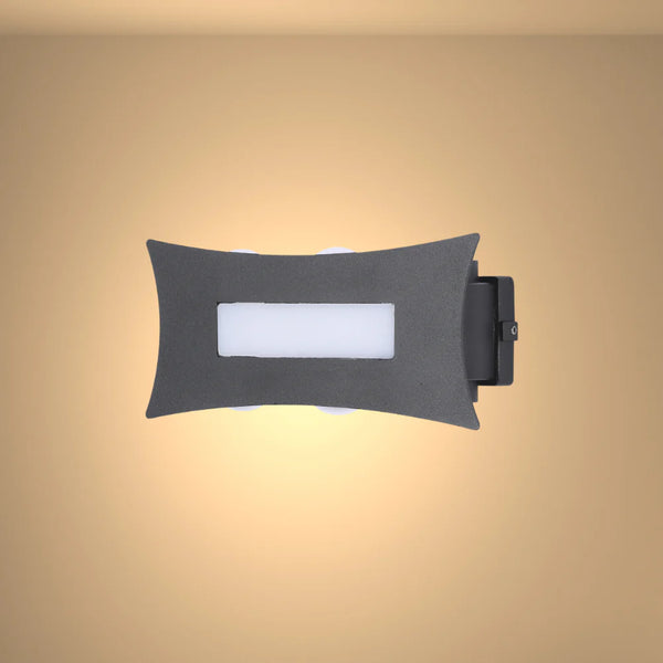 Modern Decorative Up Down LED Wall Light Black 4000K 12W 2