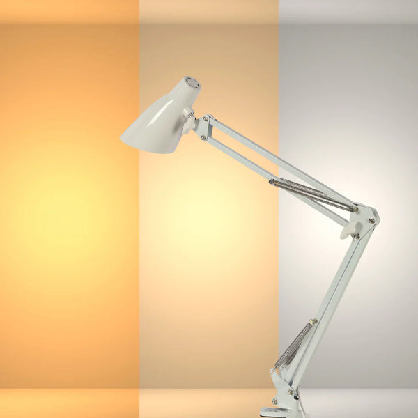 Main image of TEKLED Modern Swing Arm LED Desk Lamp-7W Dimmable 3 CCT Options | TEKLED 130-03765