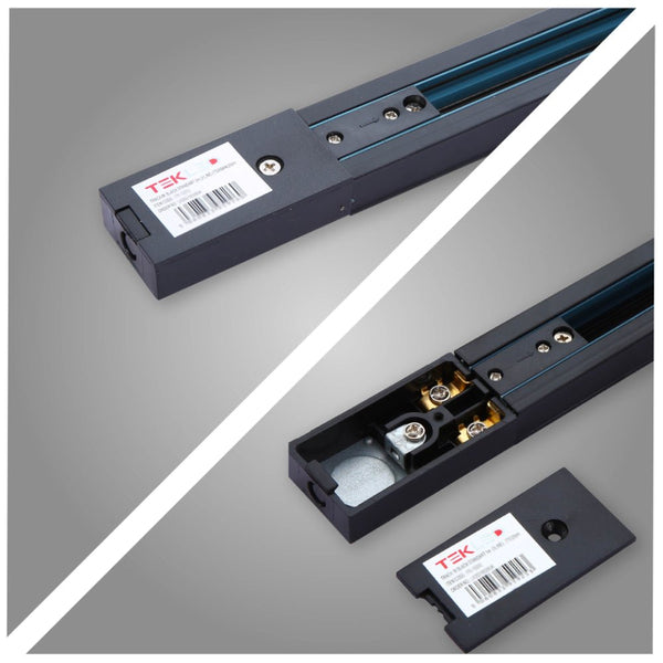 More images for Track for 3 Conductor Tracklight adaptors 1m or 2m Black or White Halo Type | TEKLED 175-15202