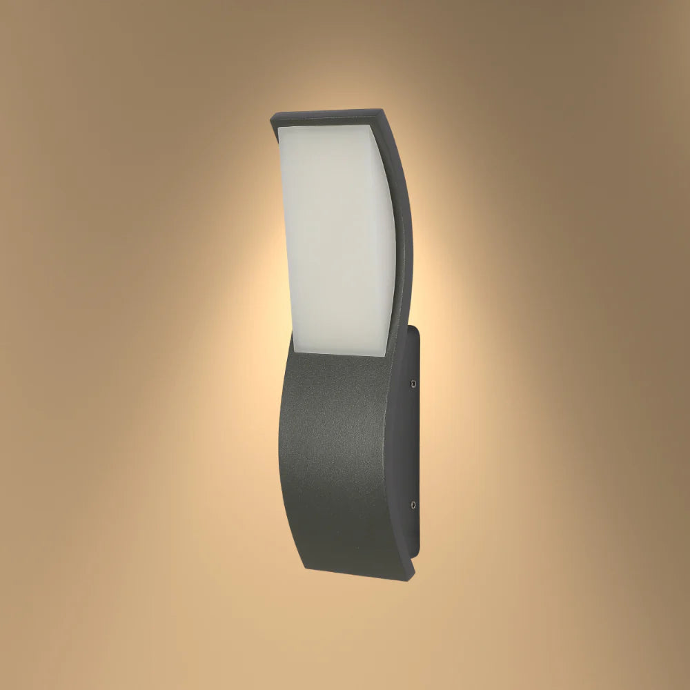 Ola Wavy Rectangle LED Outdoor Wall Light 7W 4000K – Star LED Lighting