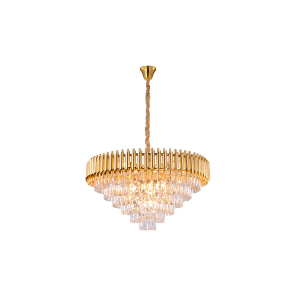 Main image of Orbit Glow Design Tiered Crystal Modern Chandelier Ceiling Light | TEKLED 159-17894