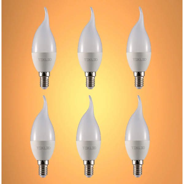 Pisces LED Candle Bulb C37 Tail E14 Small Edison Screw 6W 15