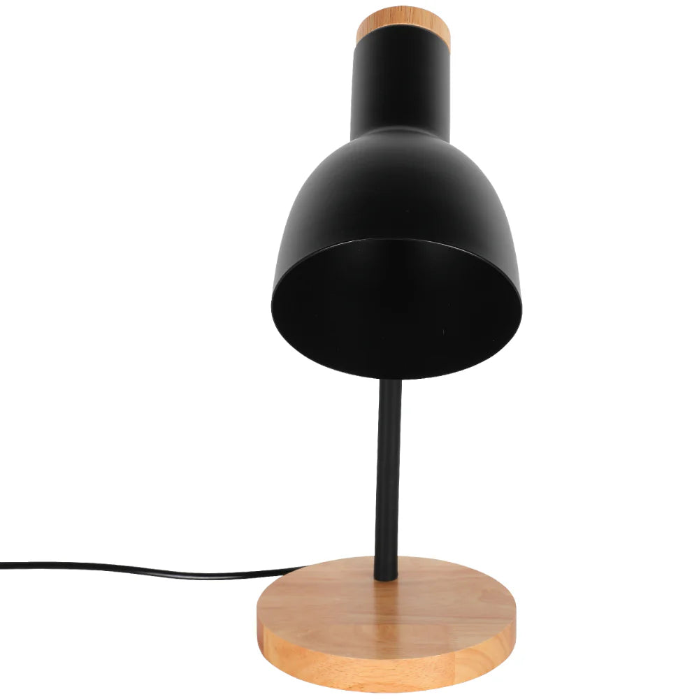 Scandinavian Inspired Table Lamp with Wooden Base 1