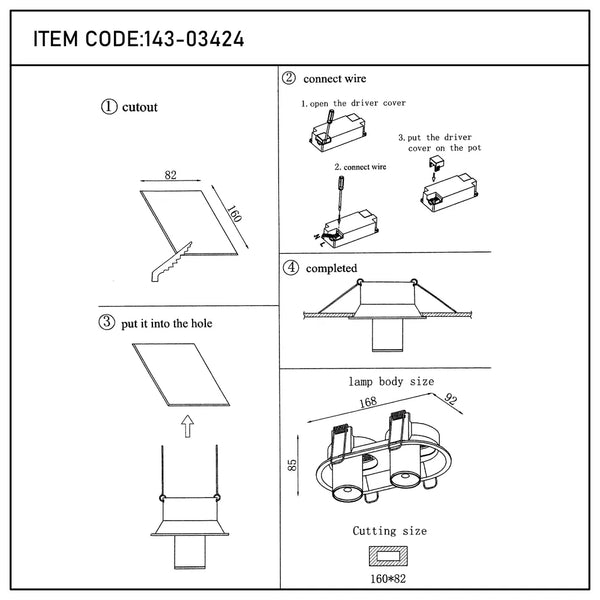 User manual for Sentinel Compact Adjustable Gimbal Recessed LED Downlight-143-03424