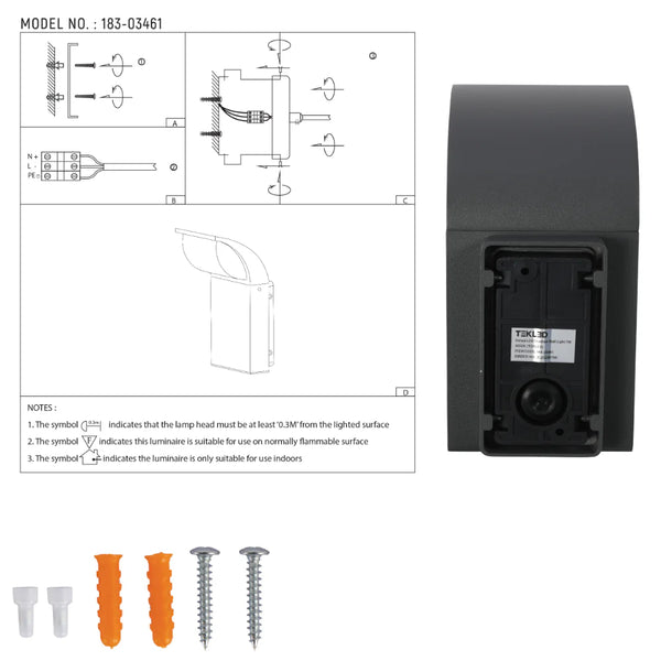 Senza LED Outdoor Wall Light 7W 3000K 15