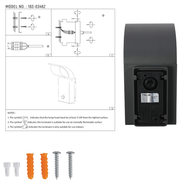 Senza LED Outdoor Wall Light 7W 3000K 16
