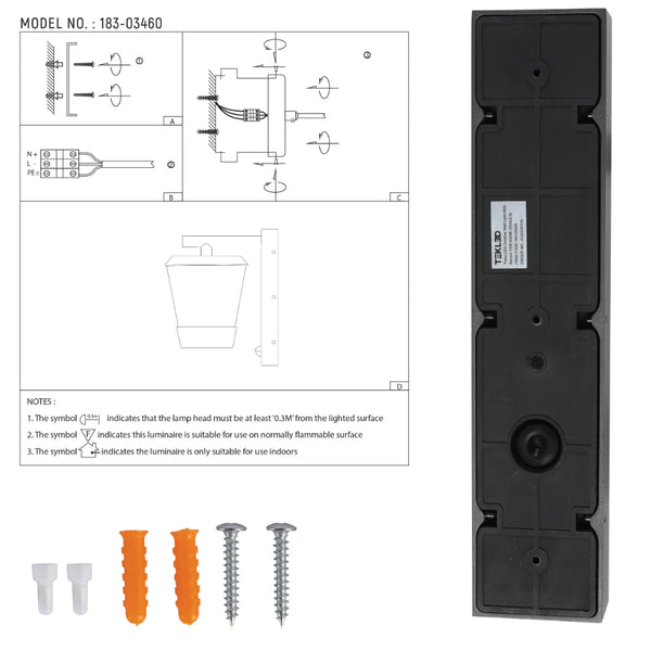 Tiany LED Outdoor Lantern Wall Light 13W 4000K 16